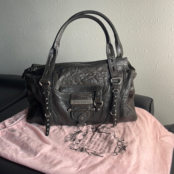 Juicy couture lamb leather studded handbag with juicy couture wallet. - Picture 2 of 8
